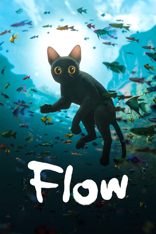 โปสเตอร์หนัง Flow (2024) ผจญภัยน้ำท่วมโลก ปี 2024