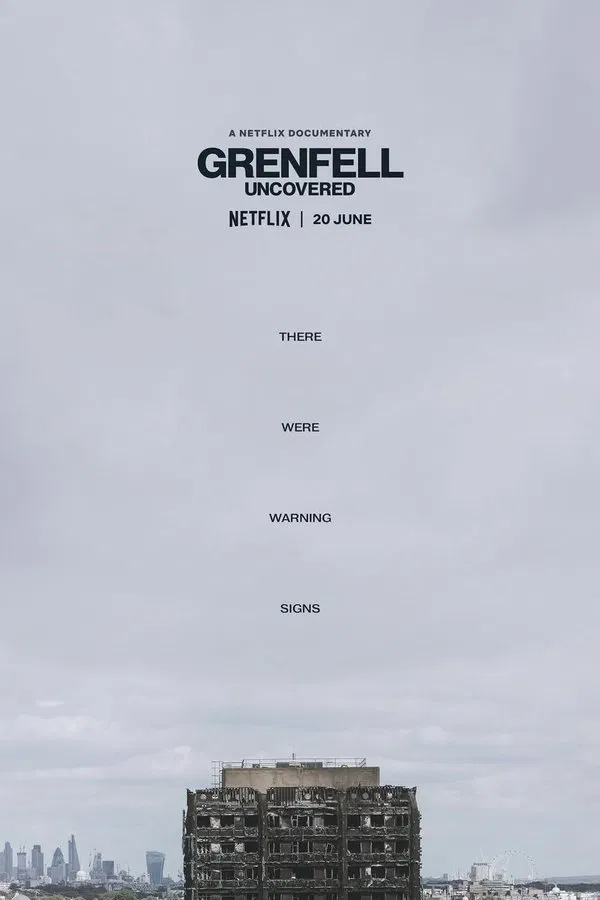 โปสเตอร์หนัง Grenfell Uncovered (2025) ค้นความจริงเหตุเพลิงไหม้เกรนเฟลล์ ทาวเวอร์ ปี 2025
